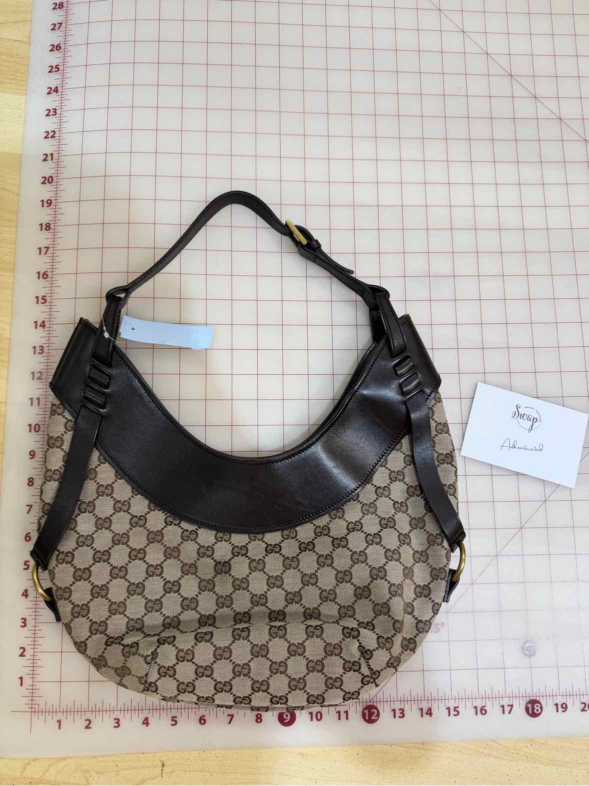 Gucci Half Moon Hobo Bag Beige Handbag