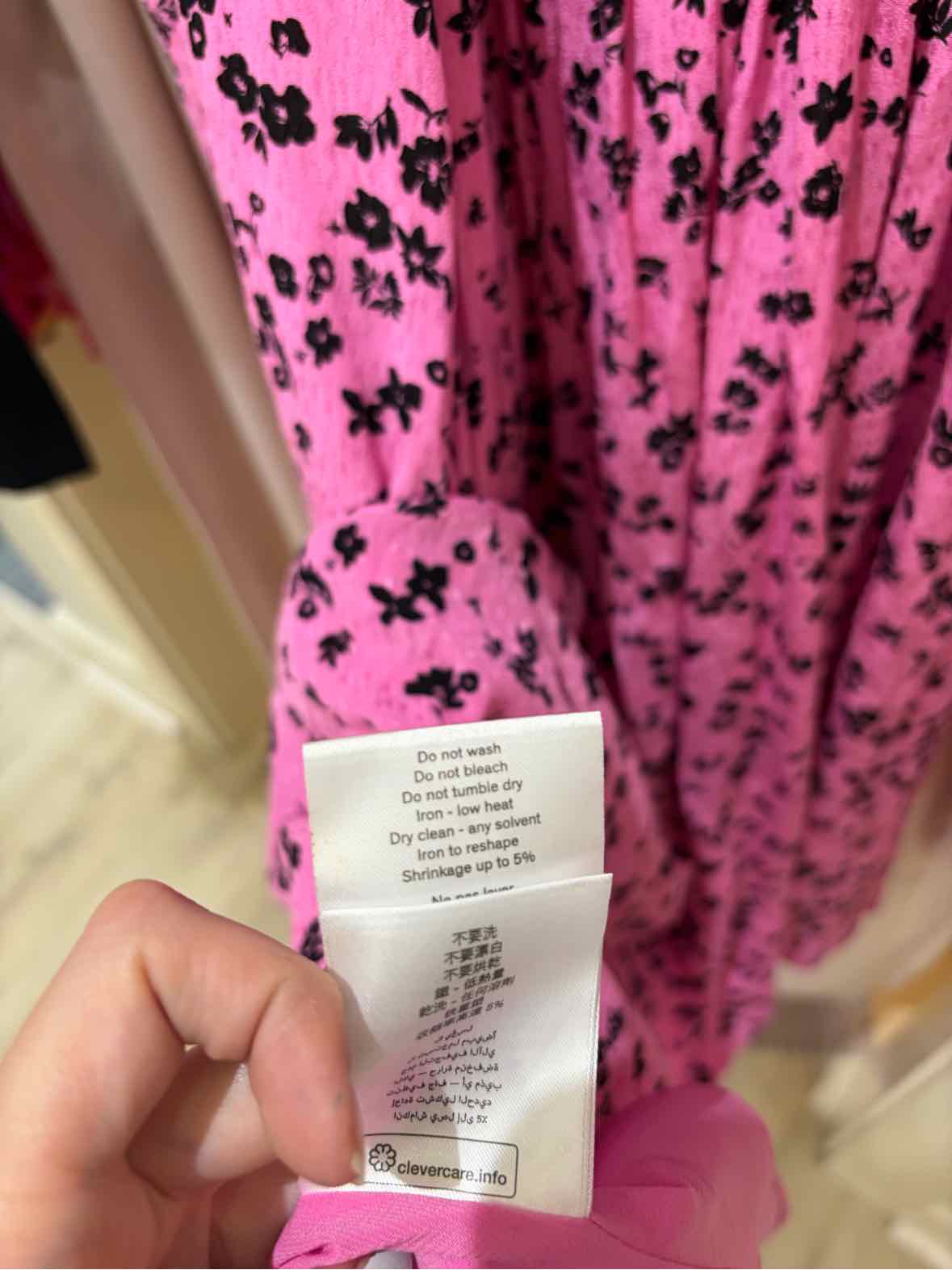 ROTATE Pink and Black Size 10 Dress