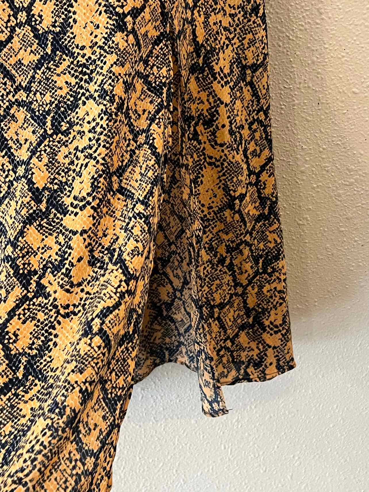 BCBGMax Azria Orange and Navy Size 0 Skirt