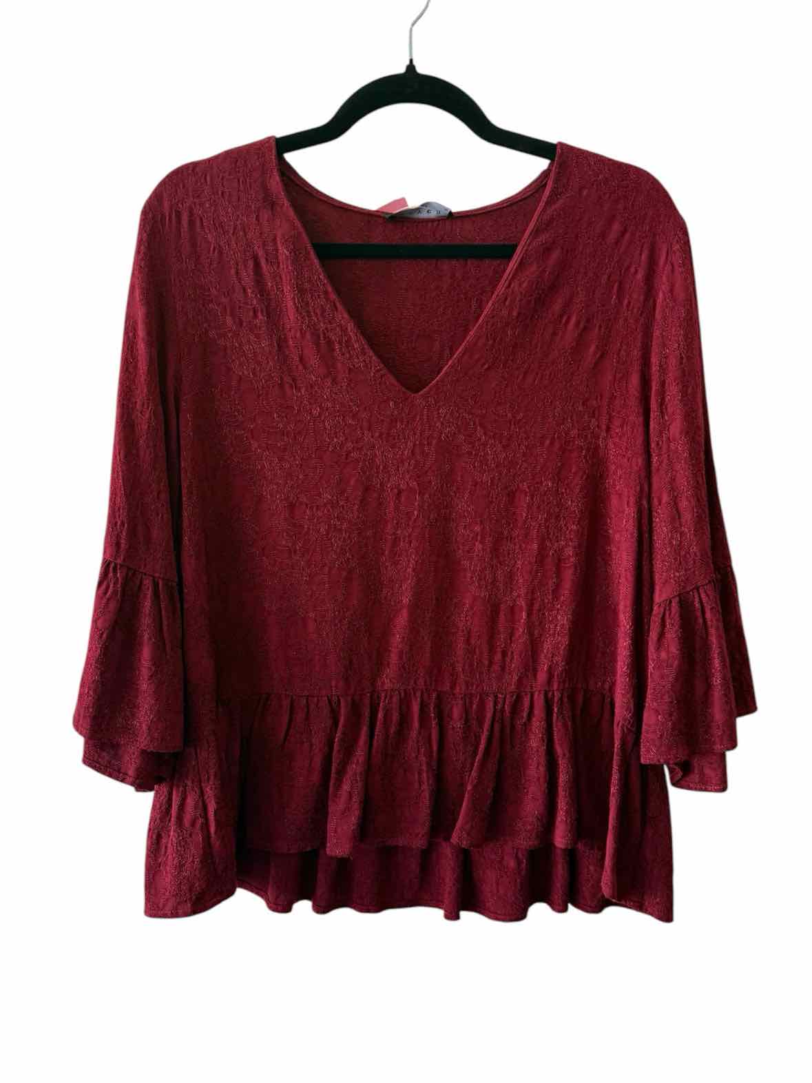 Maven West Maroon Size M Blouse