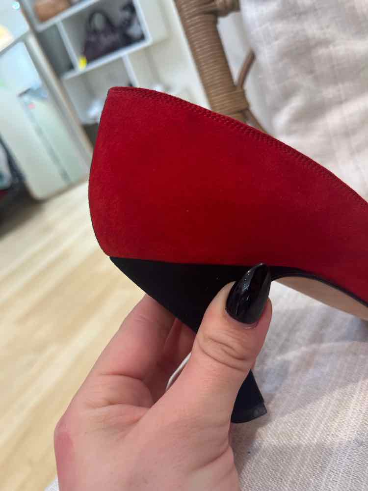 Manolo Blahnik black and red Size 38.5 Shoes