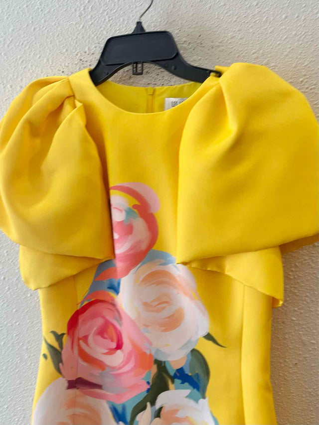 Leo Lin Yellow Multi Size 2 Dress