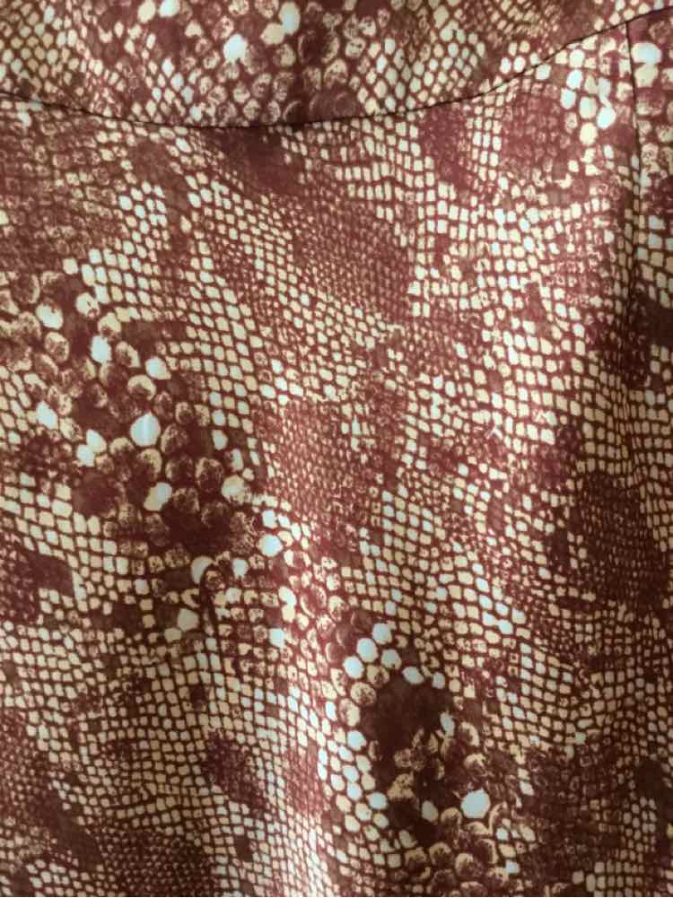 Free People Orange and Cream Size 6 Skirt