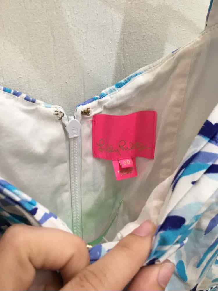 Lily Pulitzer blue and white multi Size 00 Dress