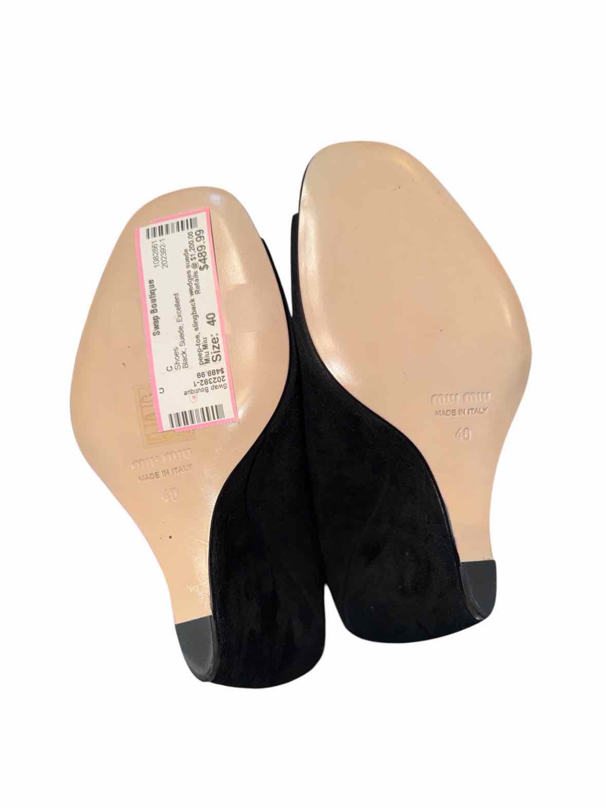Miu Miu Black Size 40 Shoes