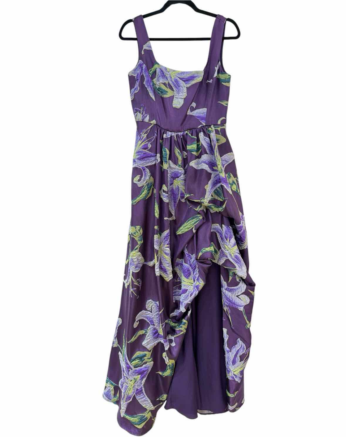 Marchesa Notte purple and green Size 6 Gown/Evening Wear