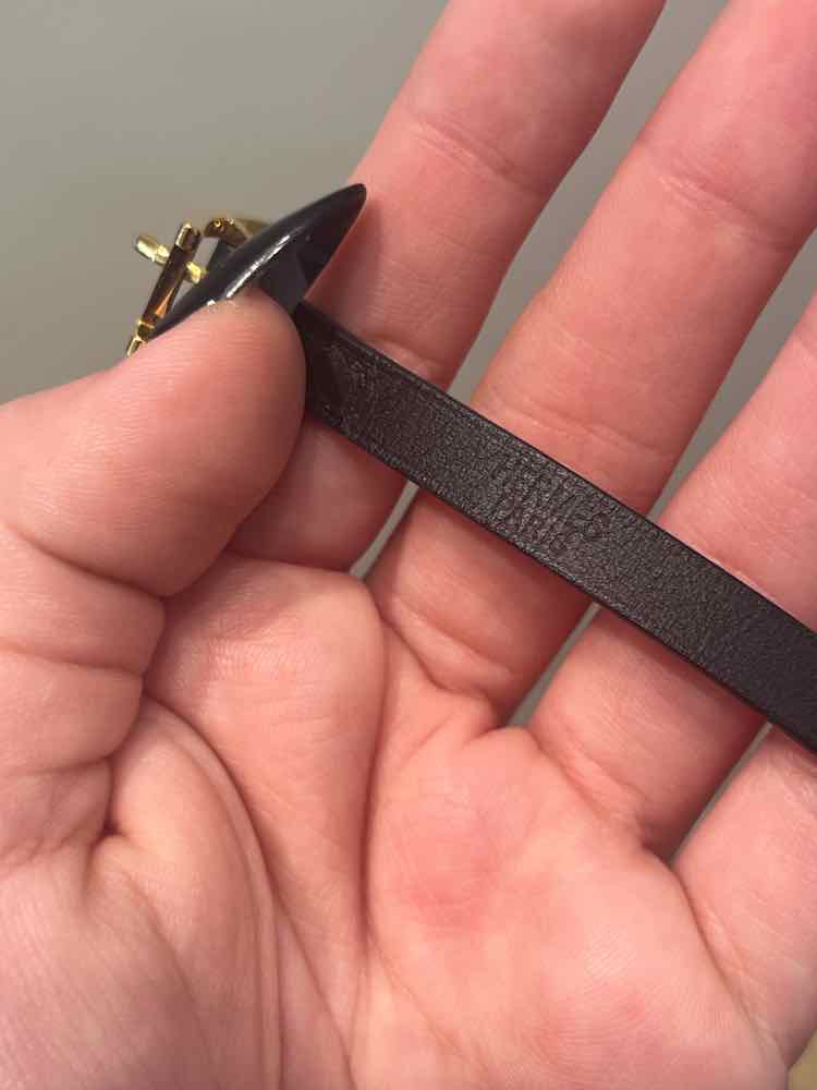 Hermes Black and Gold Bracelet