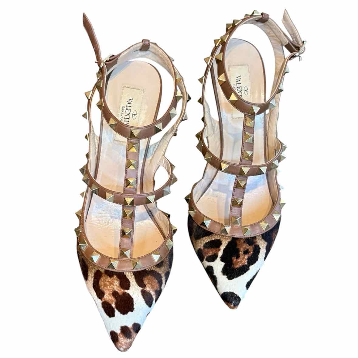 Valentino Brown and Tan Size 39 Shoes