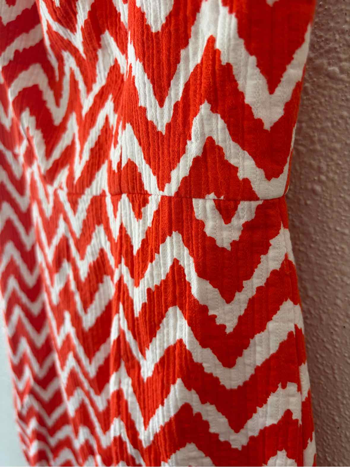 Milly White and Orange Size 2 Dress