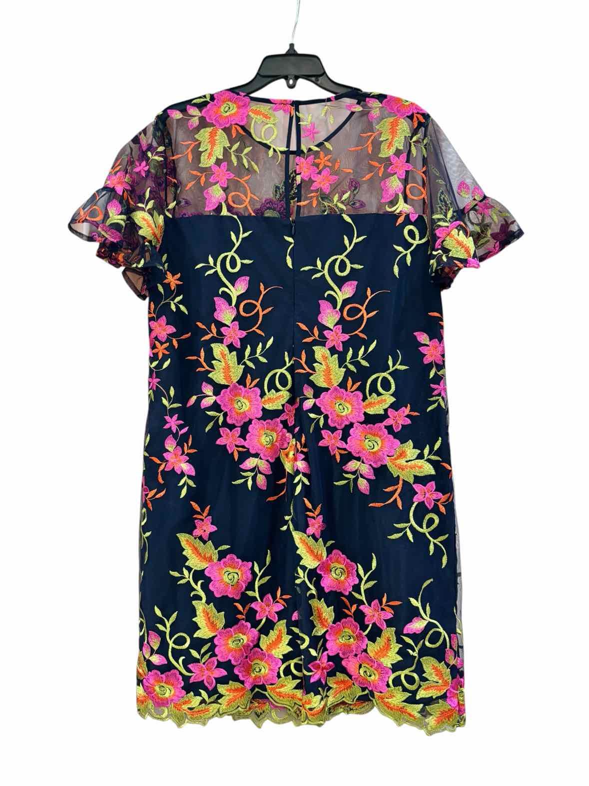 Trina Turk navy multi Size 16 Dress