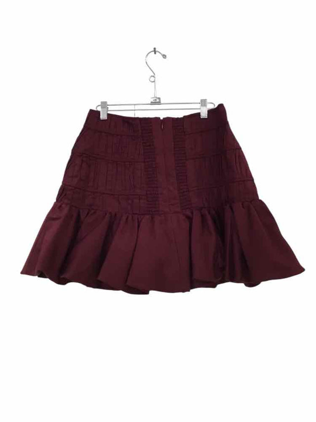 Aje. Burgandy Size AU10/US6 Skirt