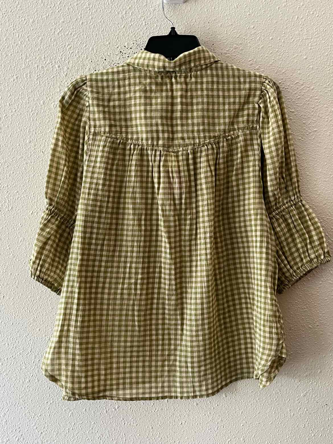 Pilcro Green and Cream Size L Shirt
