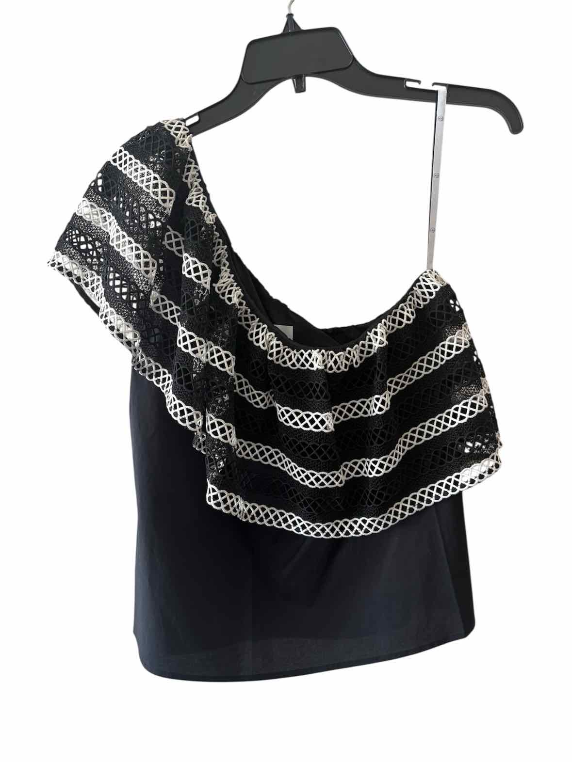 Pearl by Lela Rose Black and white Size S Shirt