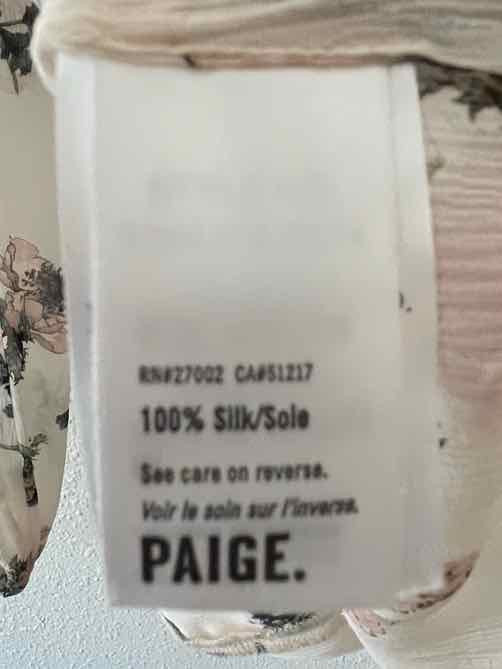 Paige Cream Multi Size XS Shirt