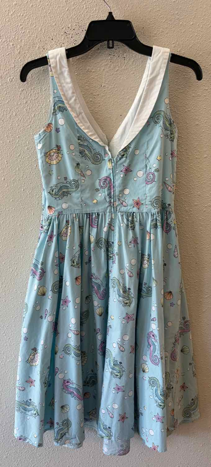 Hell Bunny Aqua Multi Size M Dress