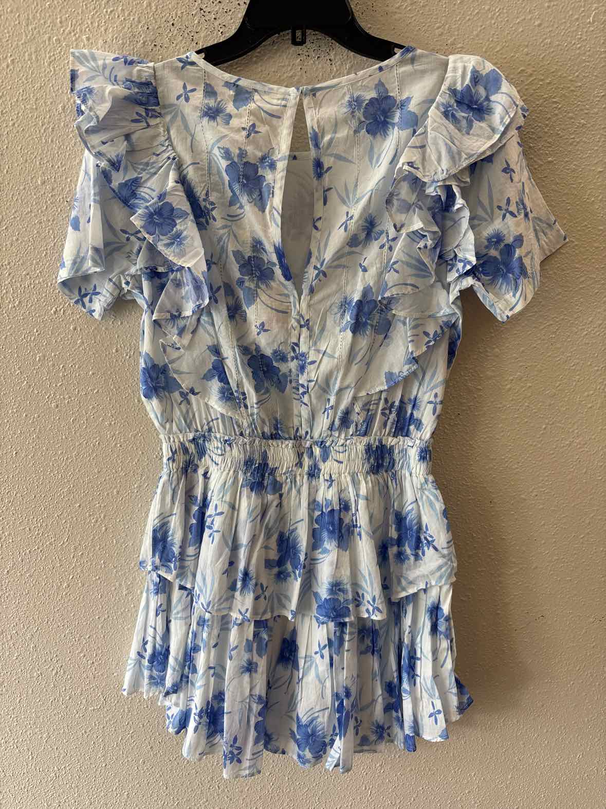Love Shack Fancy Blue and White Size S Dress