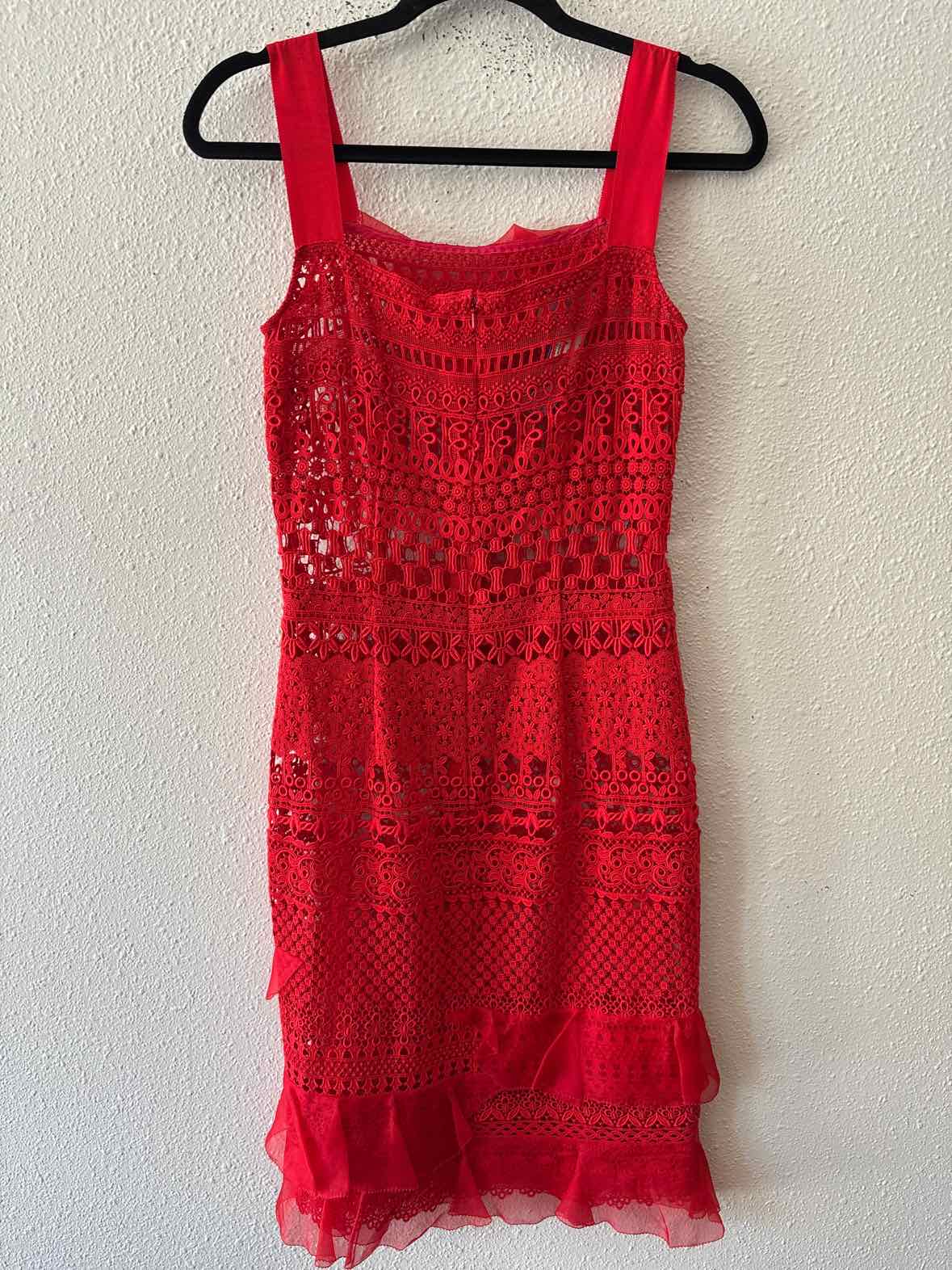 Oscar de la Renta Red Size 0 Dress