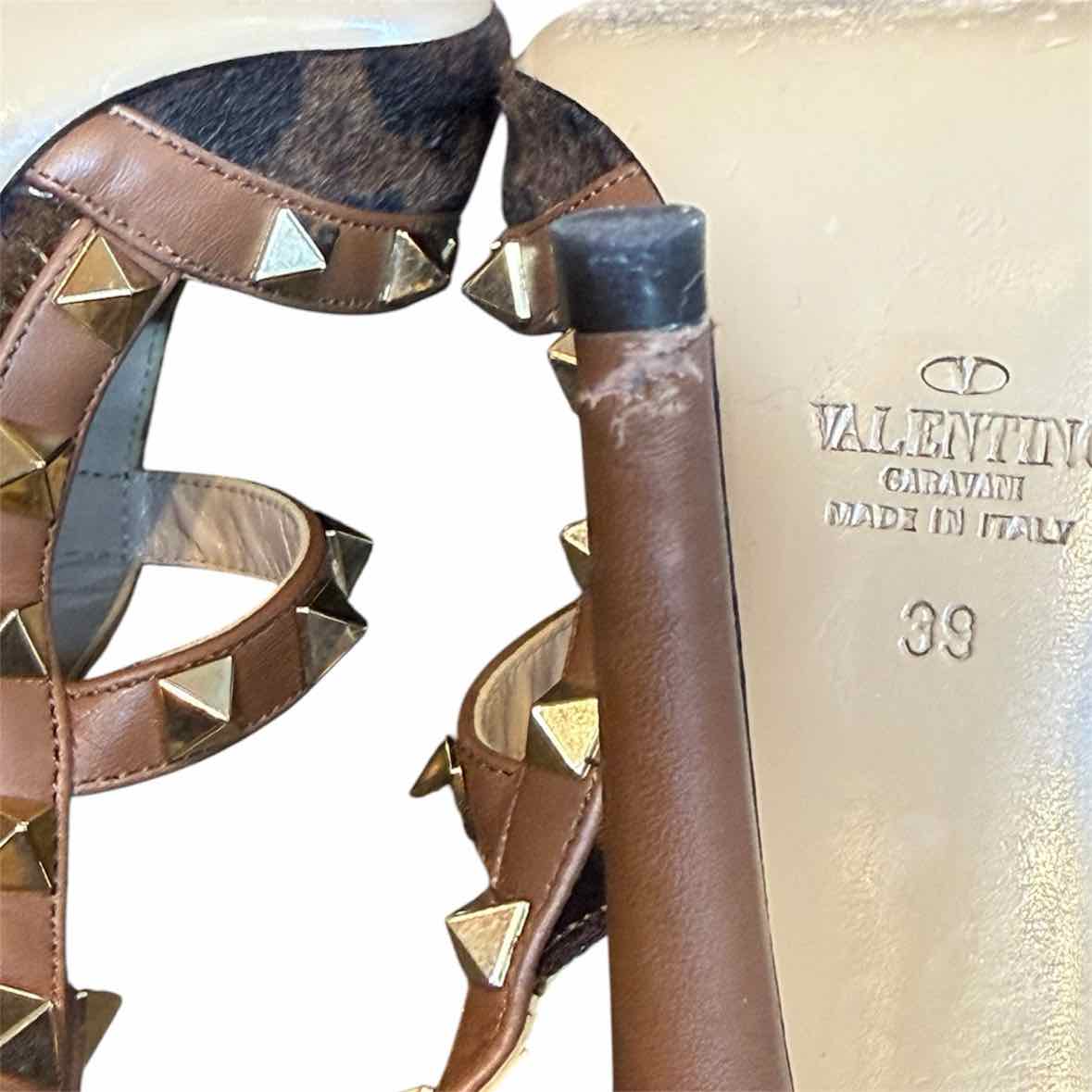 Valentino Brown and Tan Size 39 Shoes