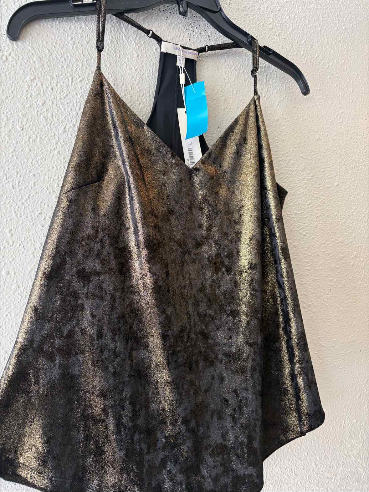 Lavender Brown Black and Gold Size M Tank Top