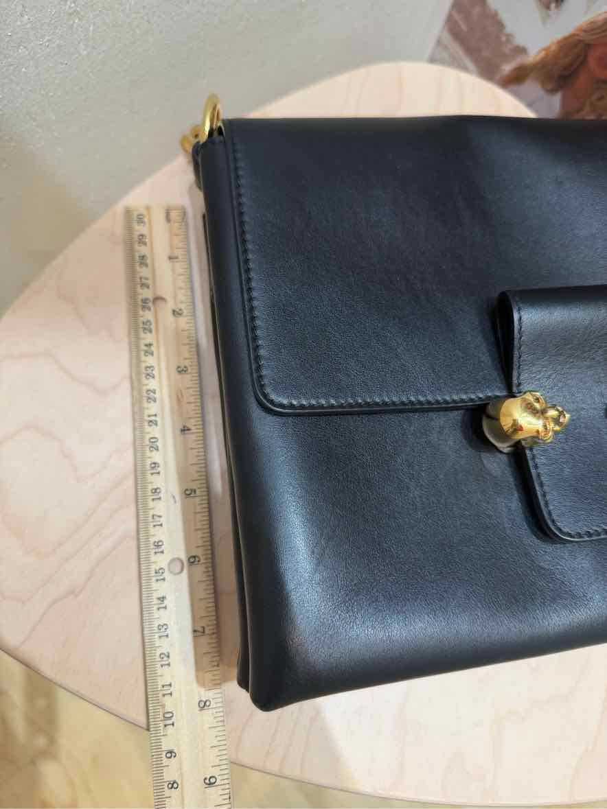 Alexander McQueen Black and Gold Handbag