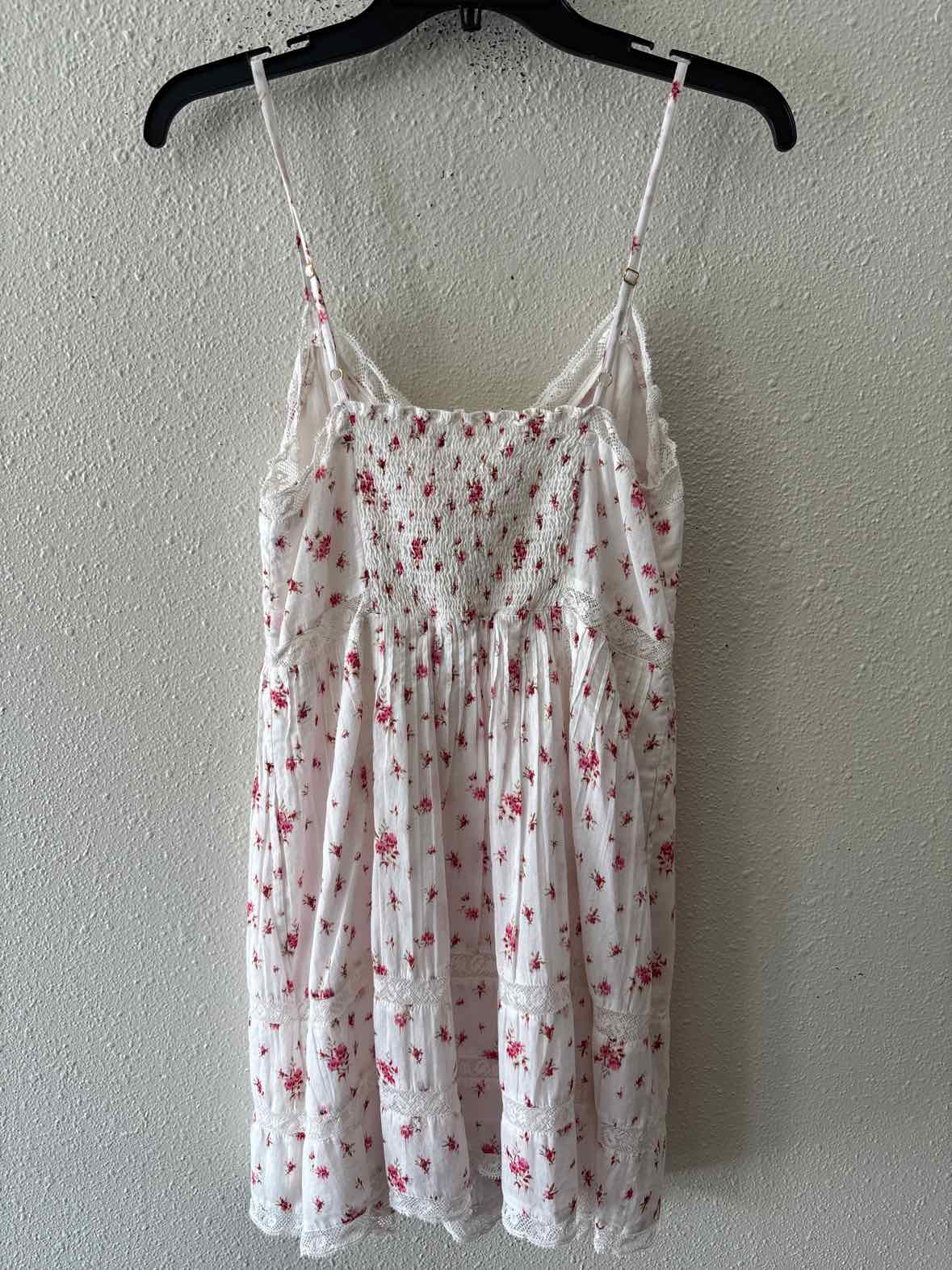 Love Shack Fancy White and Pink Size M Dress