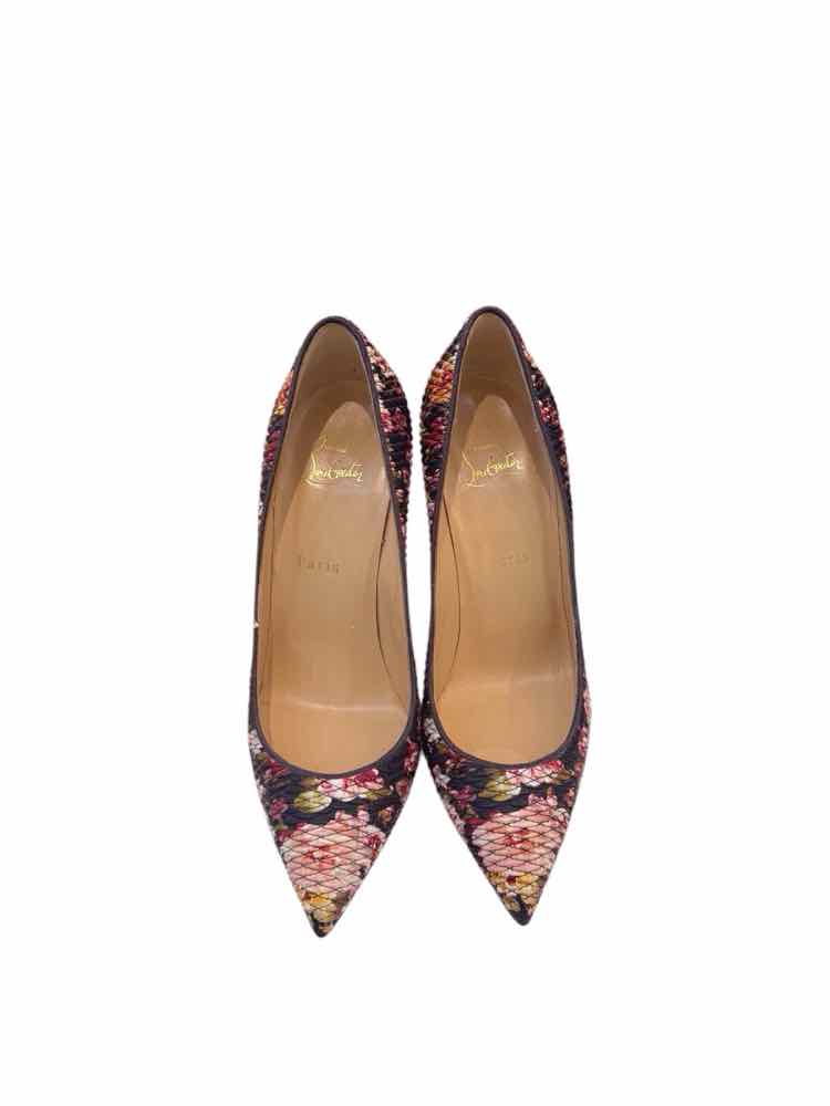 Christian Louboutin navy multi Size 39 Shoes