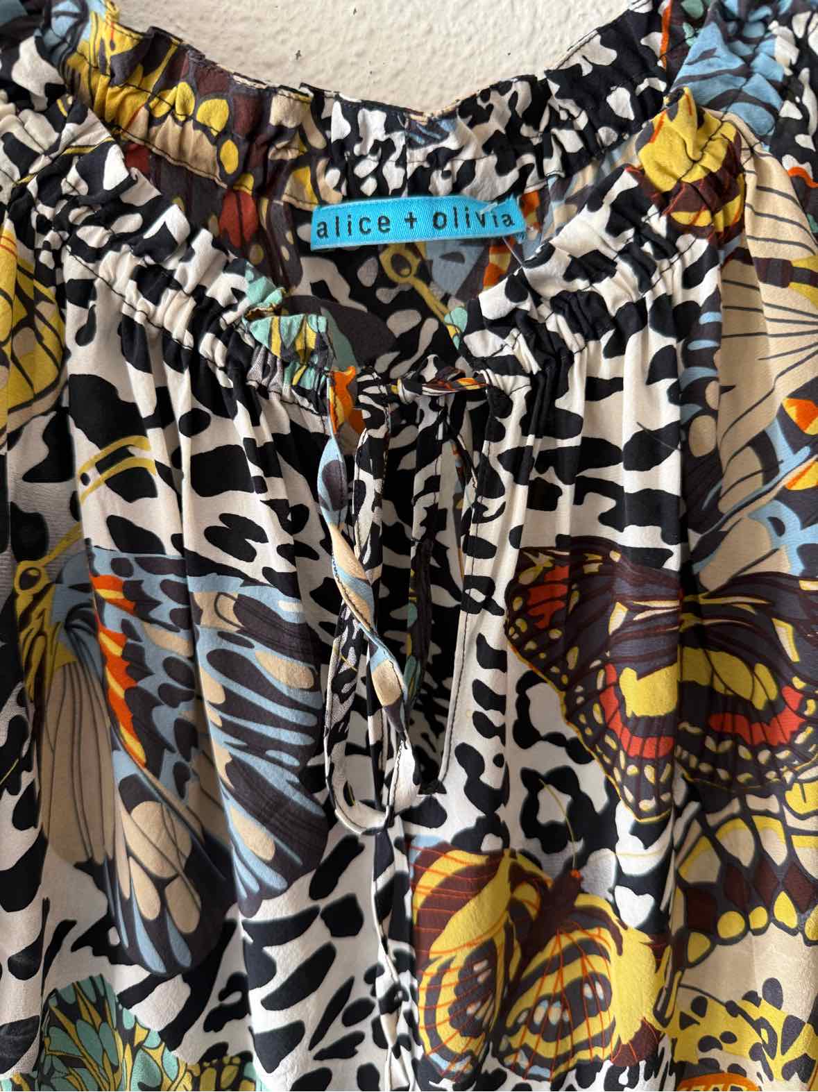 alice + olivia White Multi Size No Label Shirt