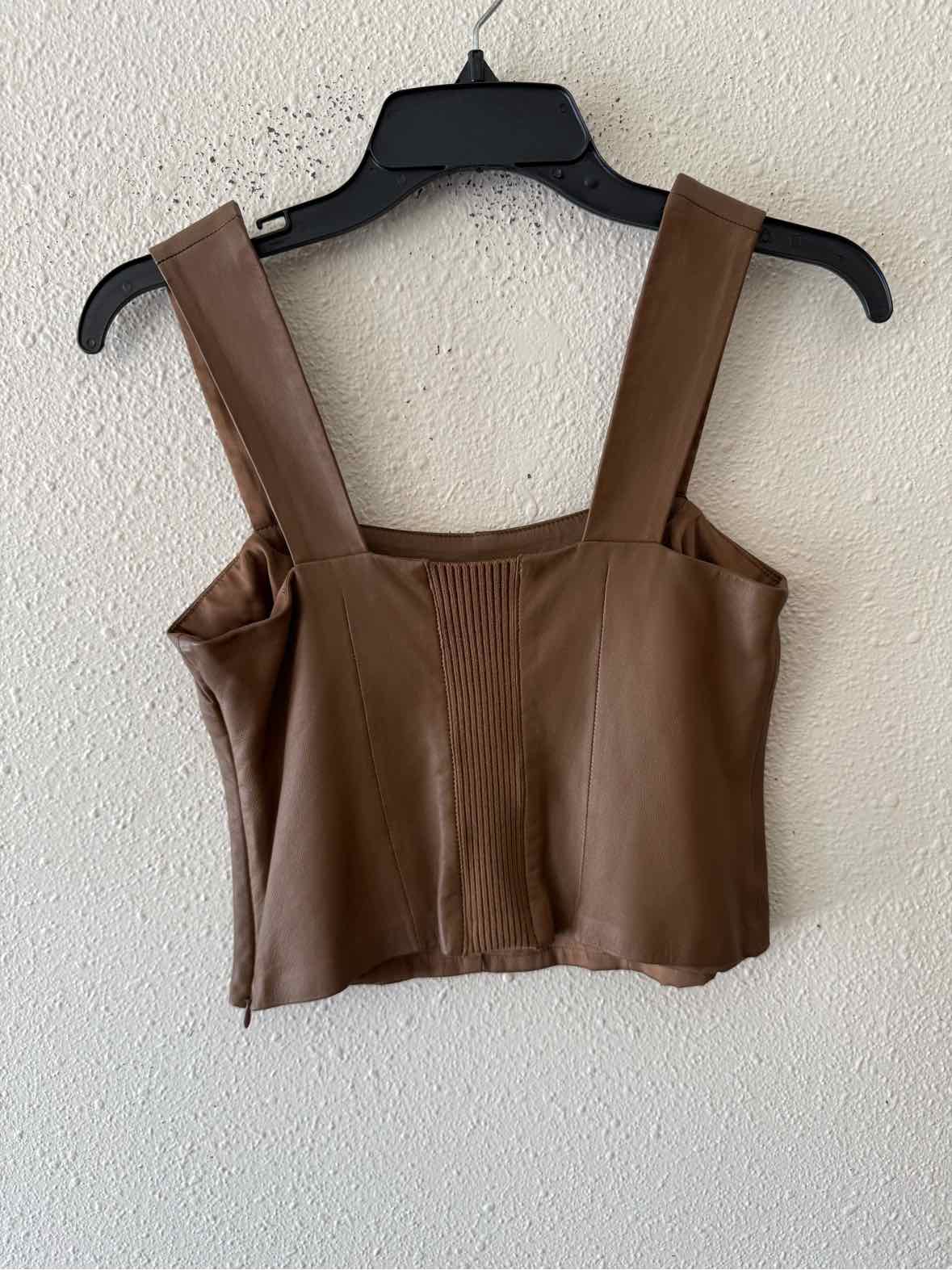 Vince. Brown Size 0 Tank Top