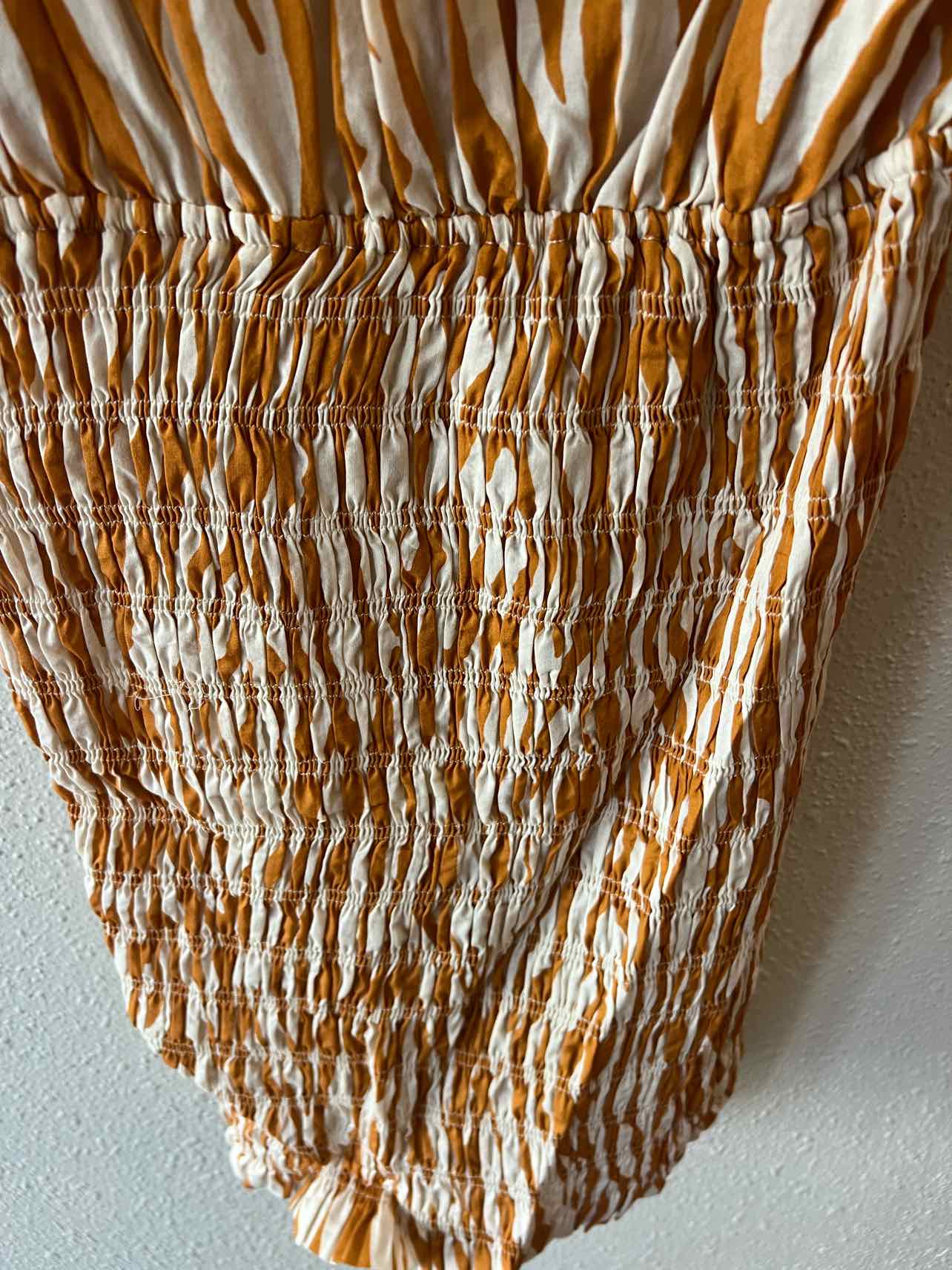 (nude) Orange and White Size 40 Dress