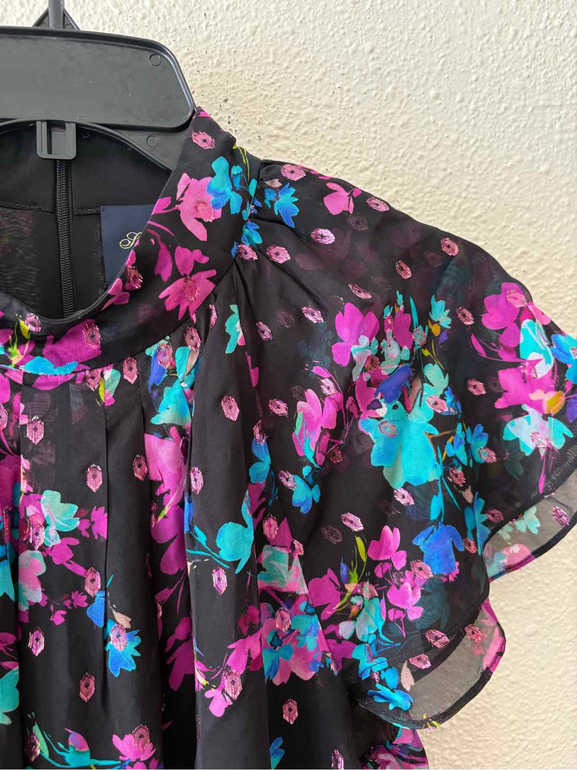 Shoshanna Black Multi Size 6 Dress