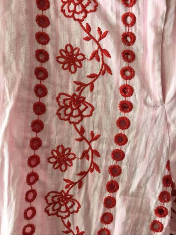 Zara Pink and Red Size S Pants