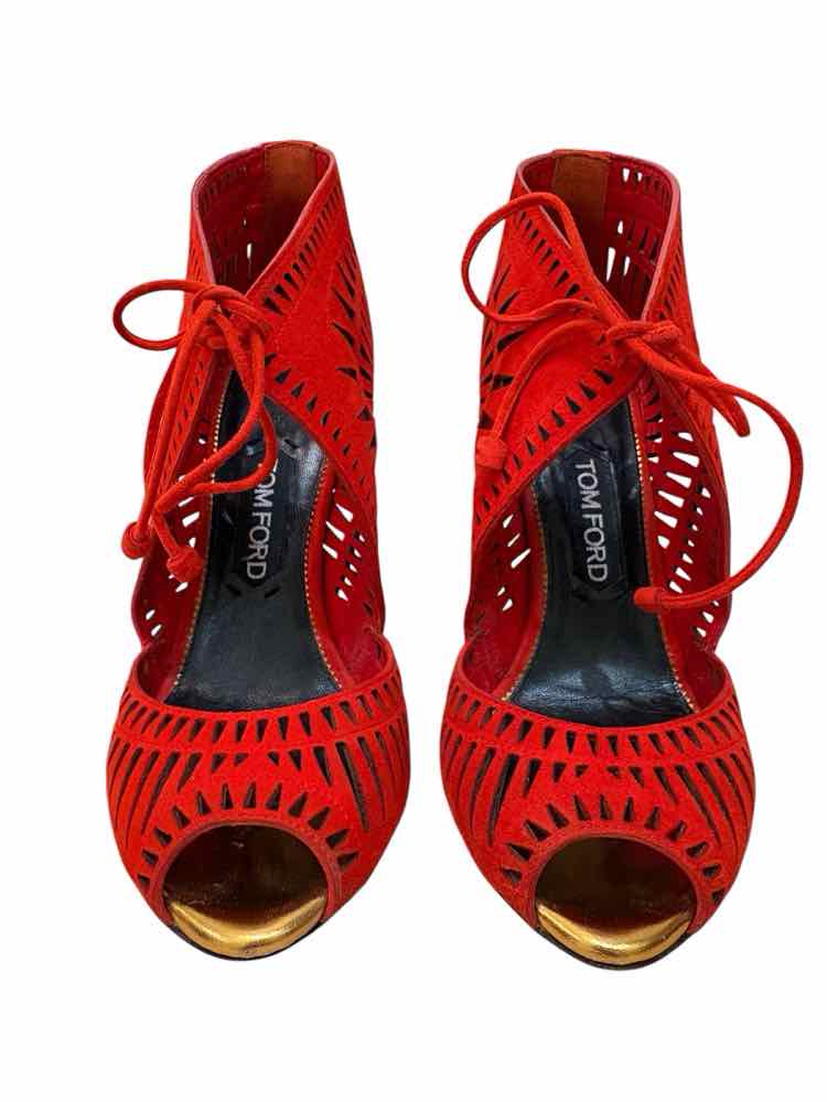 Tom Ford Red Orange Size 38 Shoes