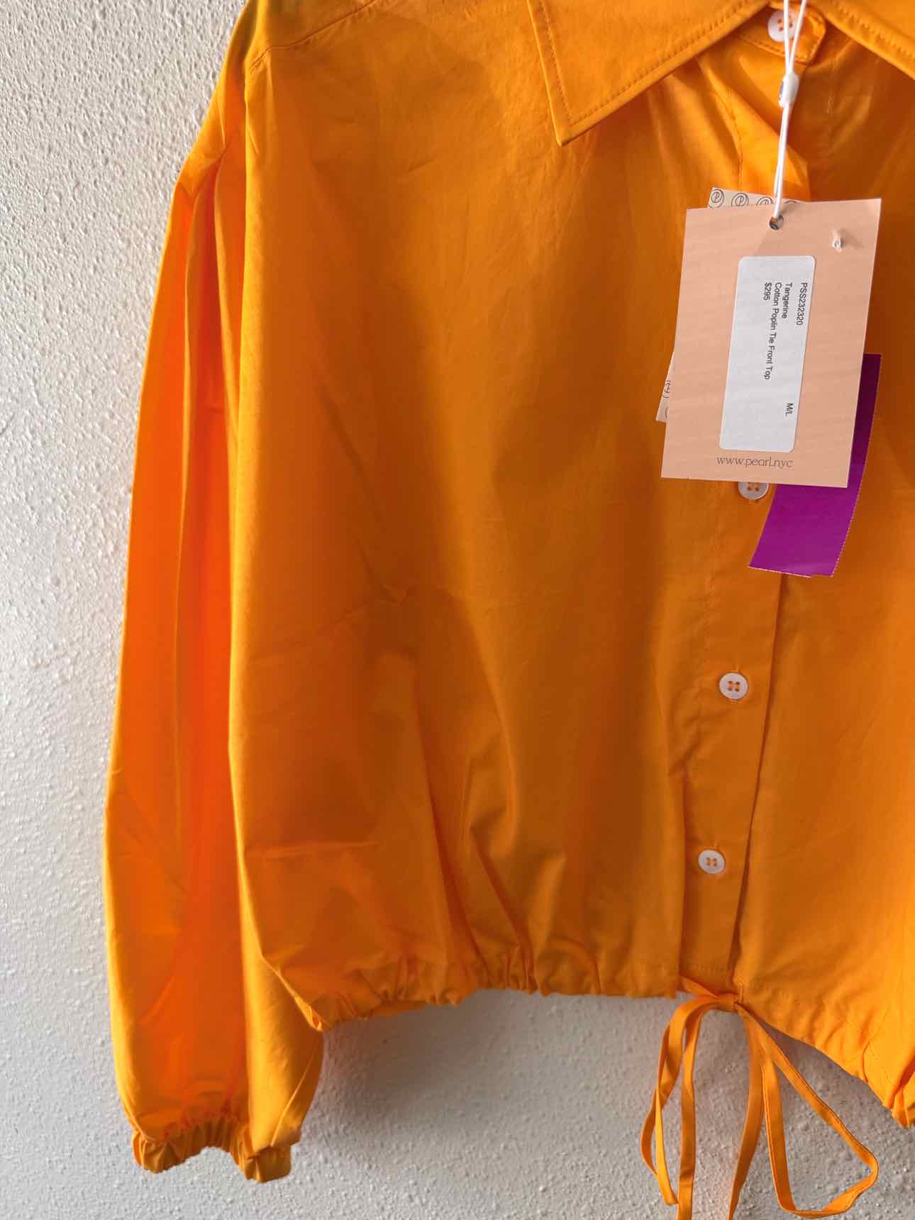 Pearl by Lela Rose Tangerine Size M/L Shirt