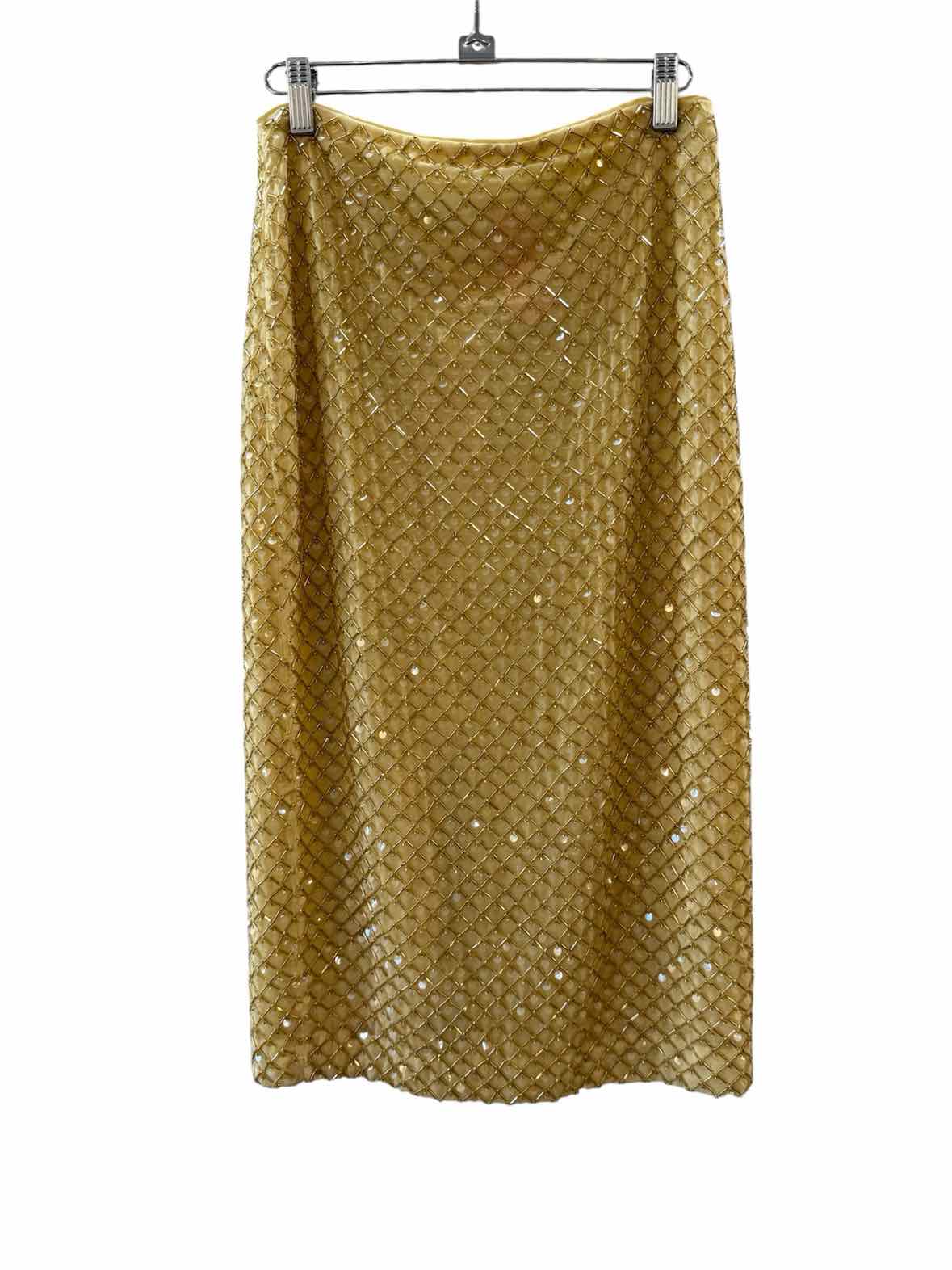 Veronica Beard Gold Size 2 Skirt