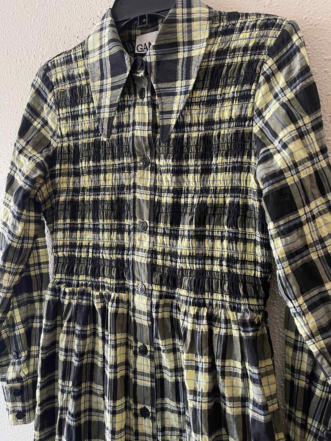 Ganni Yellow Multi Size 36 Dress