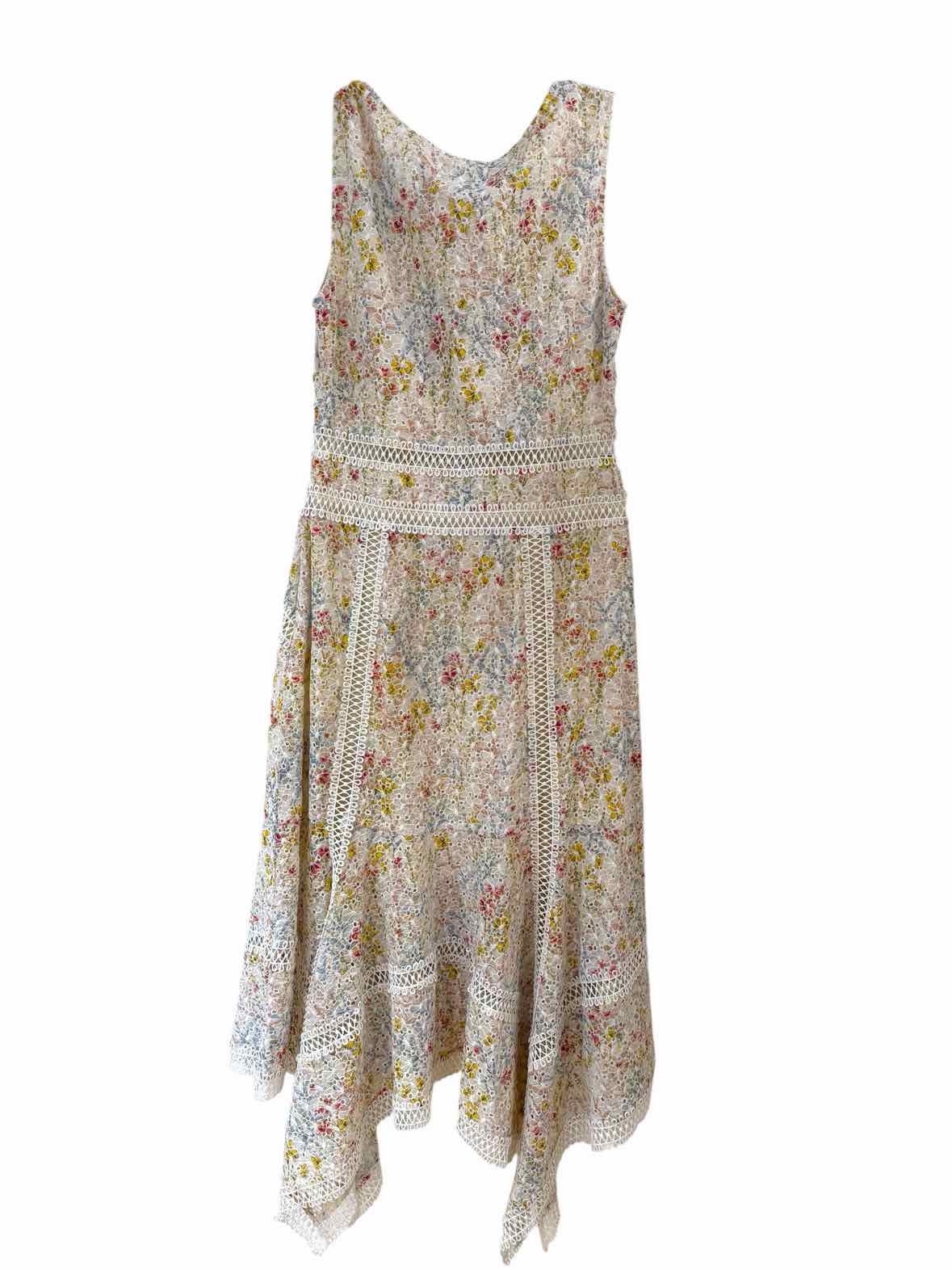 Guadalupe White Multi Size S Dress