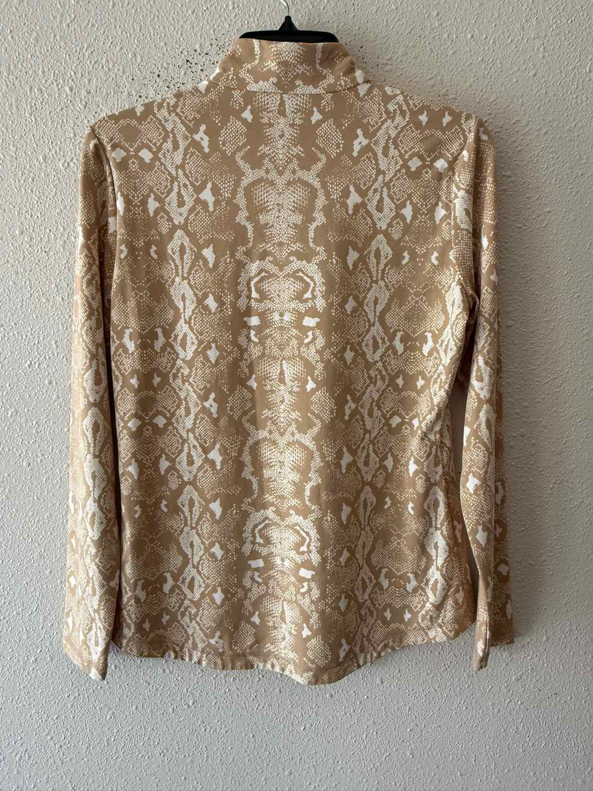 J McLaughlin Tan and White Size M Shirt