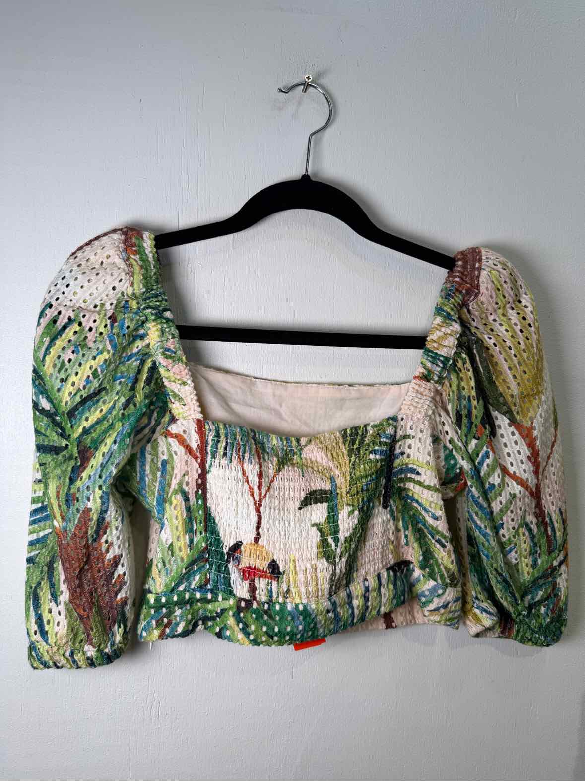 farm rio beige and multi Size S Shirt