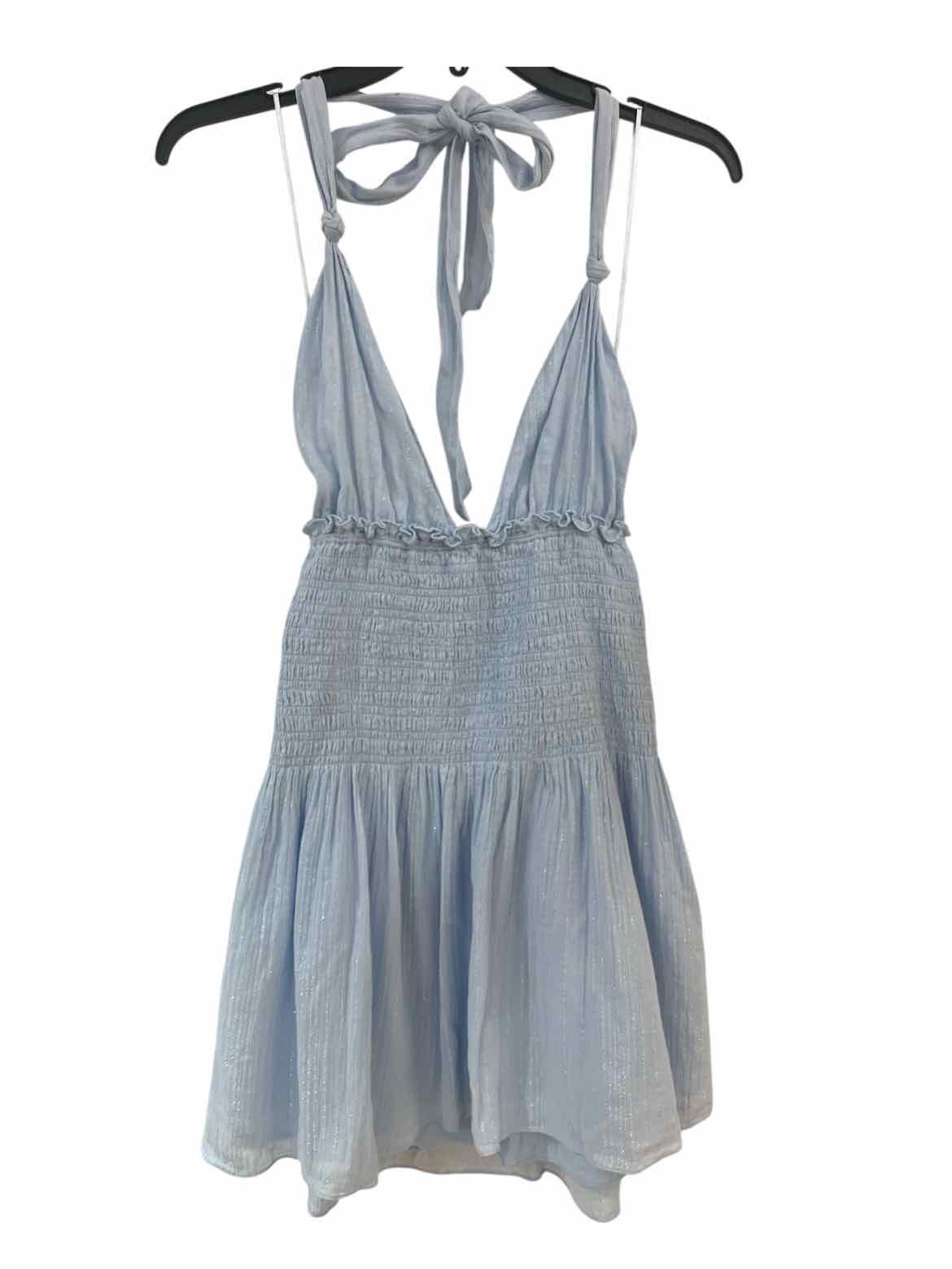 Love Shack Fancy Light Blue Size S Dress