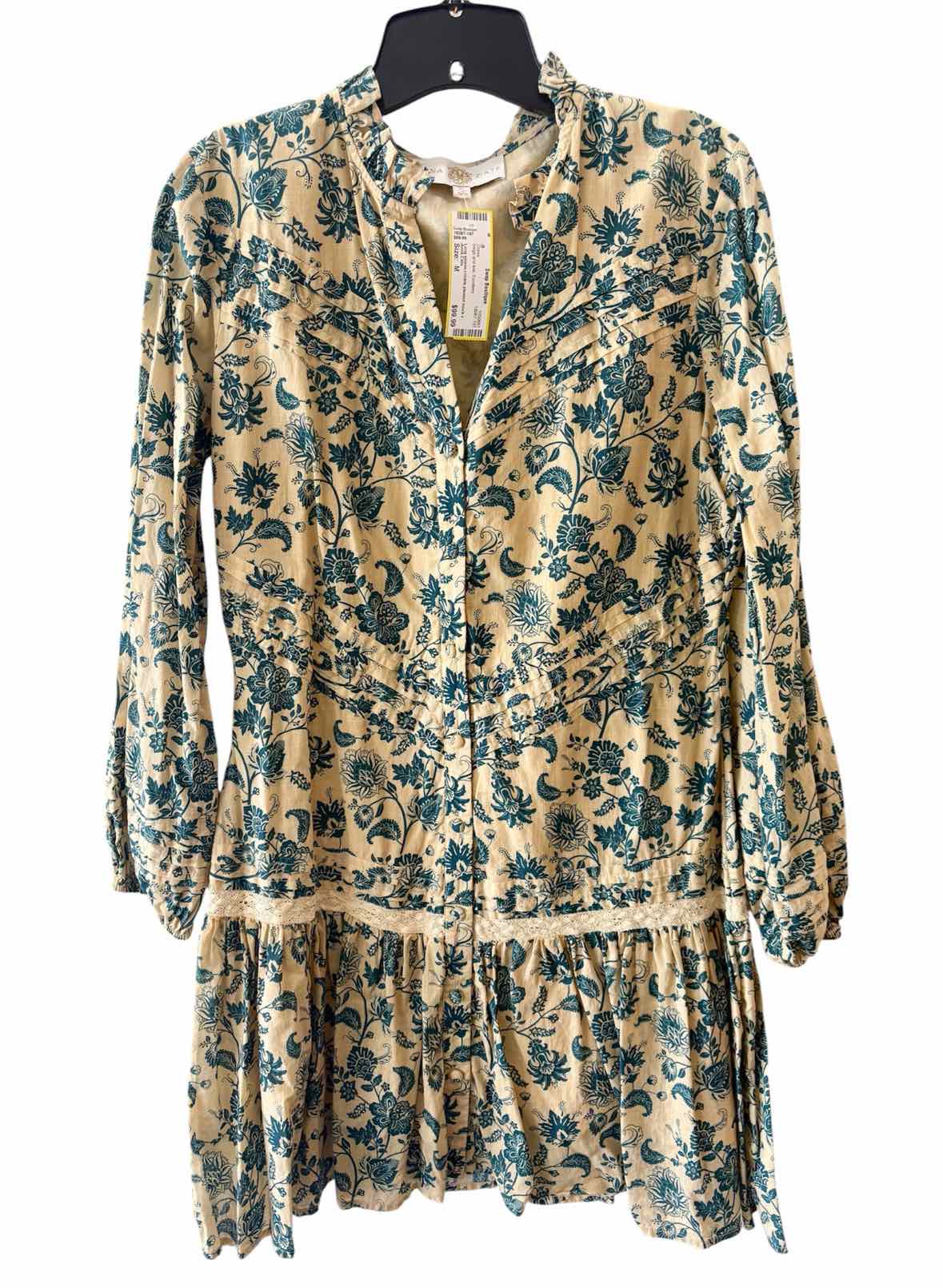 Anna Cate beige and teal Size M Dress
