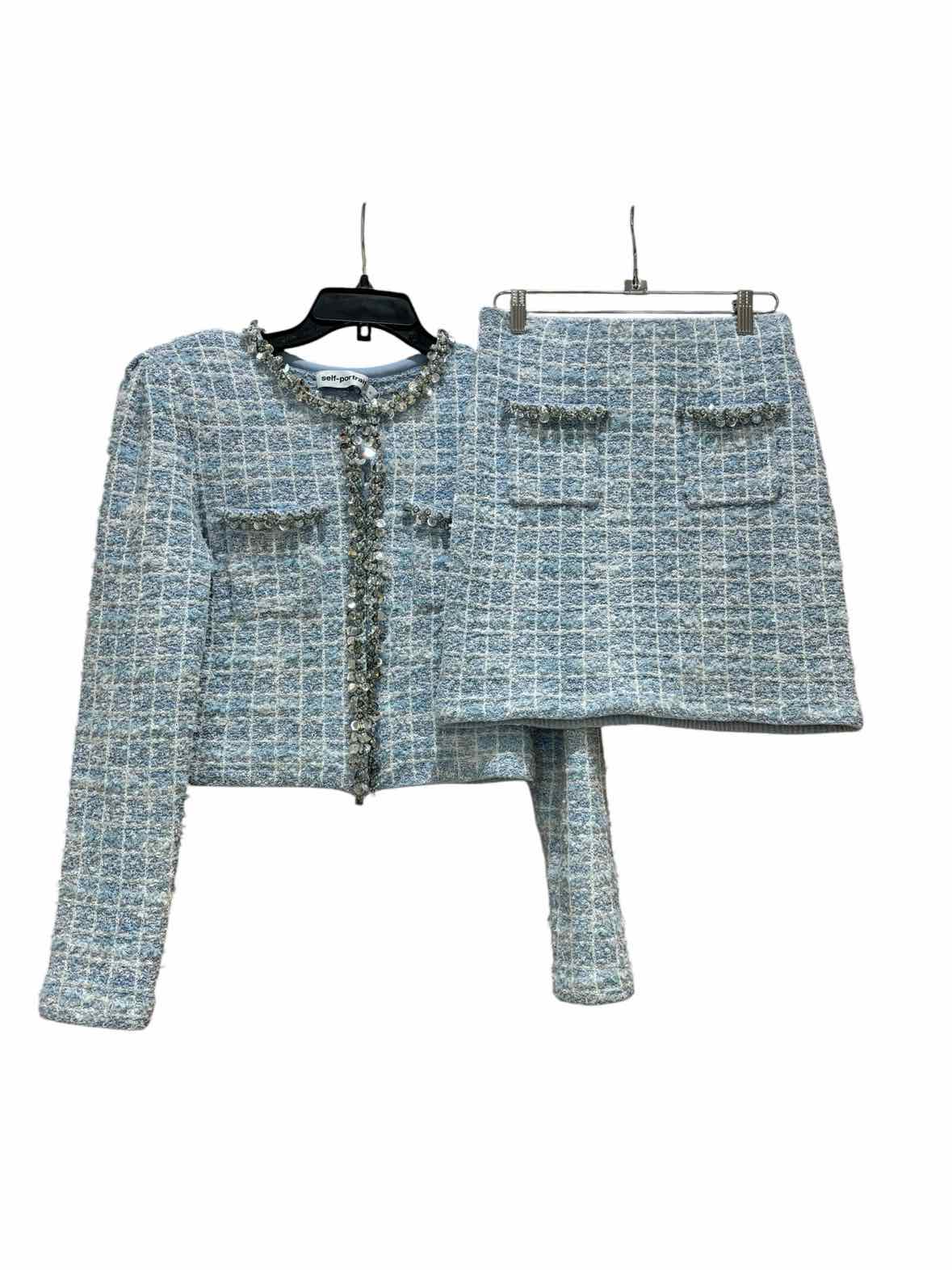 self portrait Blue and White Size M Jacket