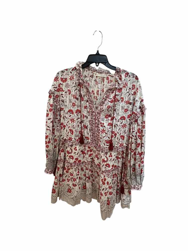 ULLA JOHNSON burnt orange multi Size 0 Dress