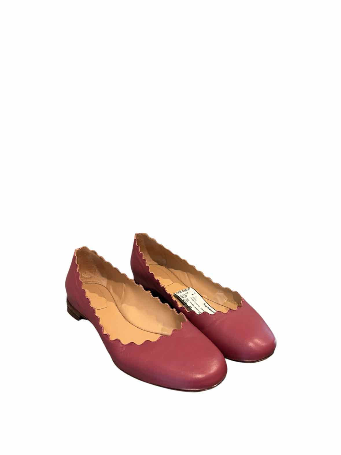 Chloe Dusty Burgandy Size 37 Shoes