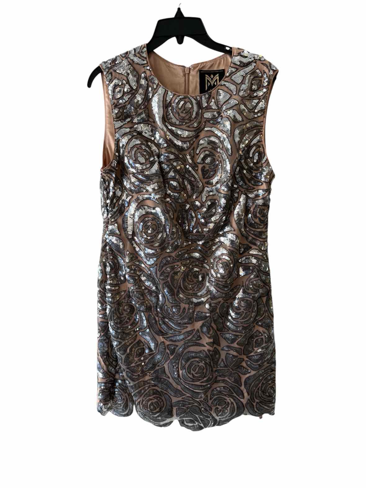 Milly Nude and Silver Size 8 Dress