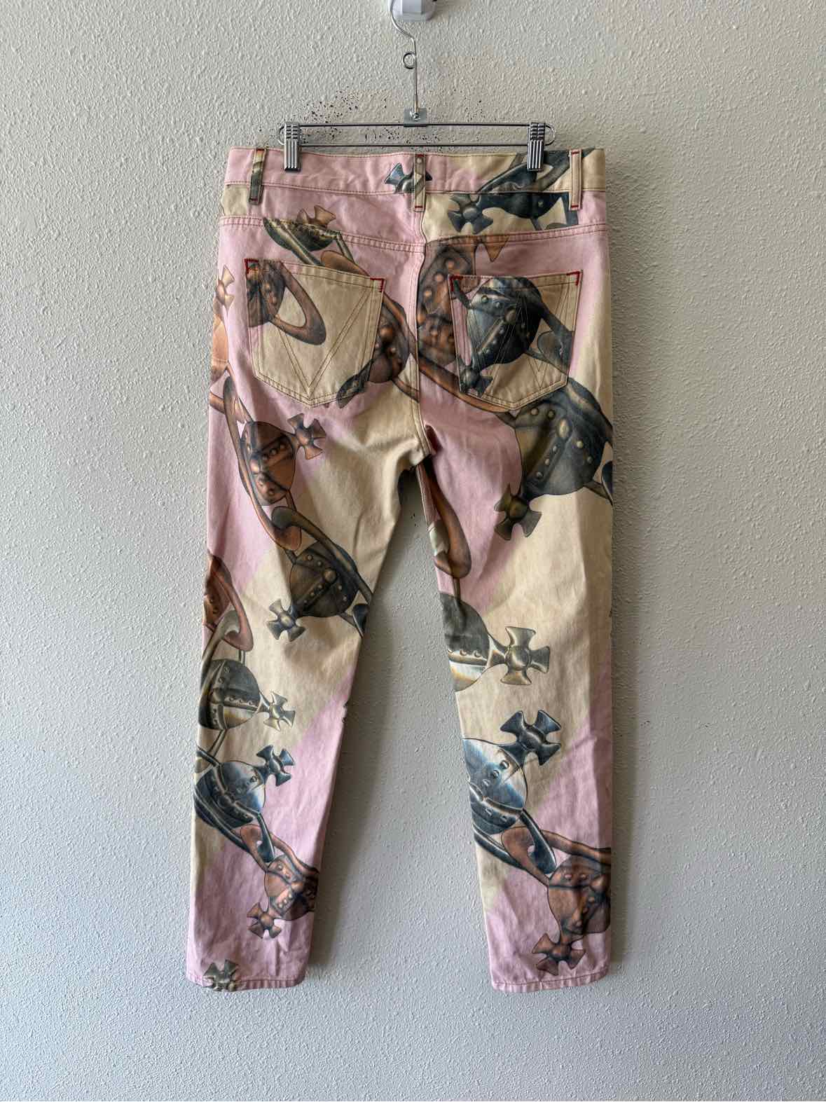Vivienne Westwood Pink and Cream Size 31 Jeans