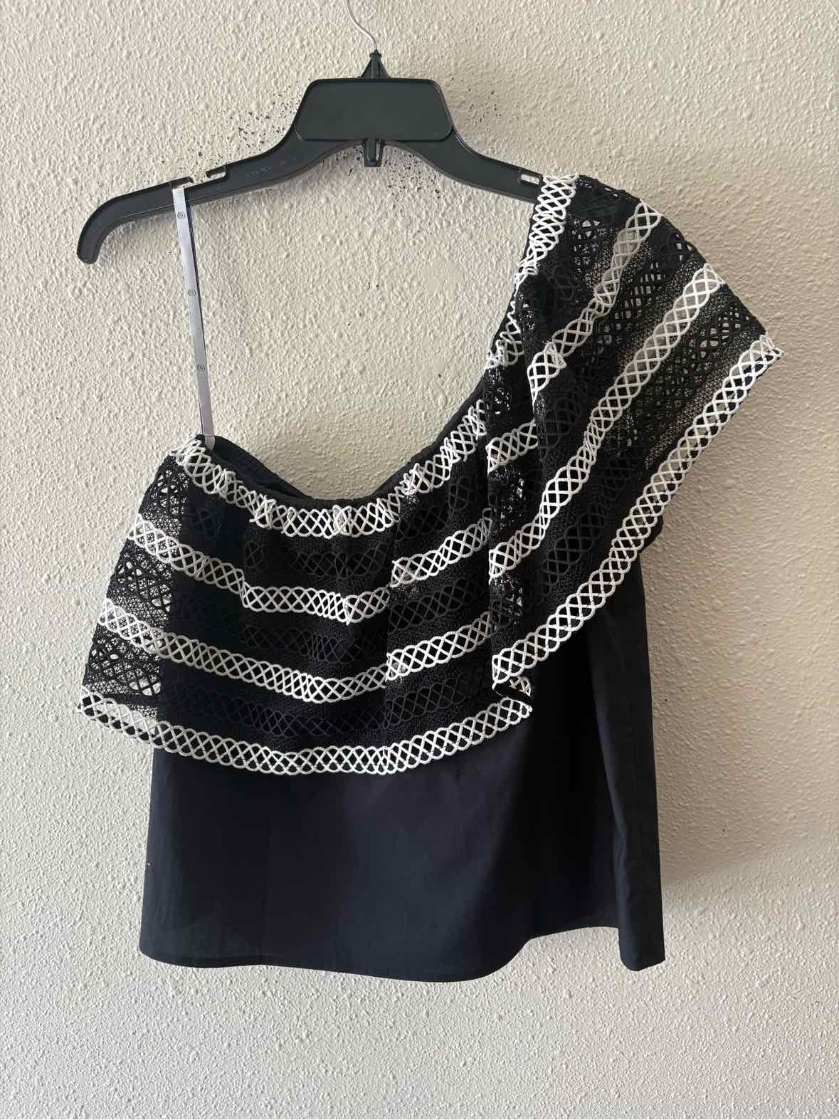 Pearl by Lela Rose Black and white Size S Shirt