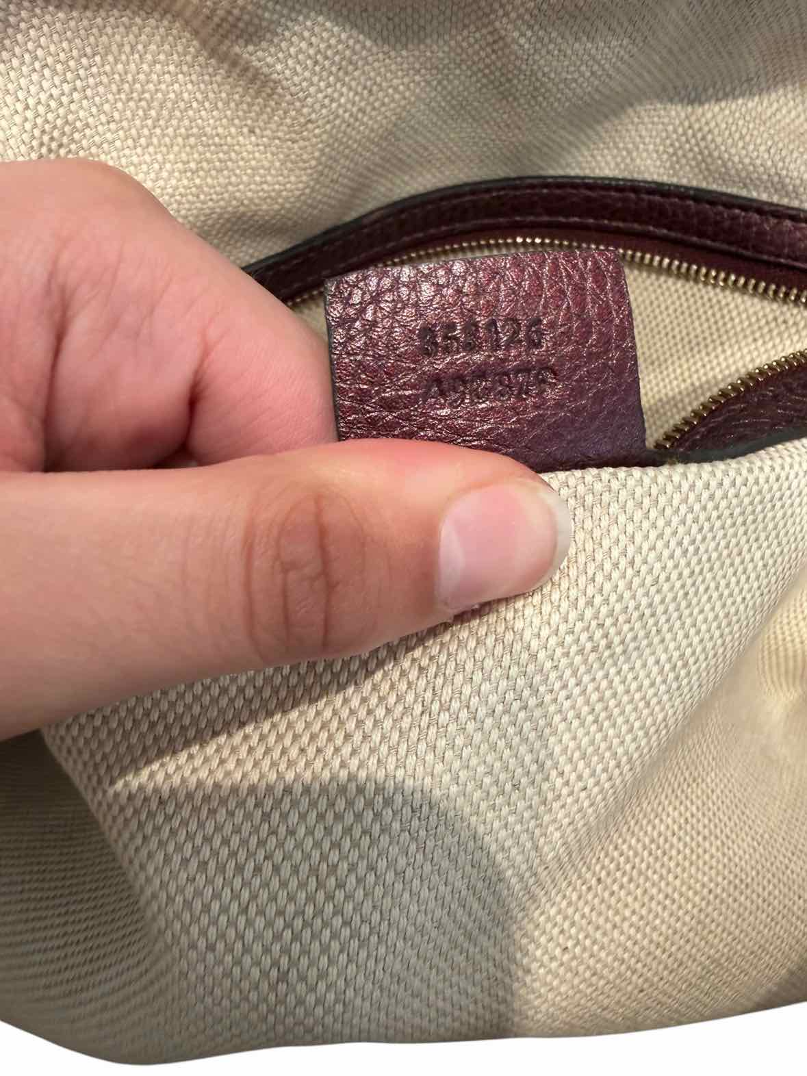 Gucci Soho Shoulder Bag Burgundy Handbag
