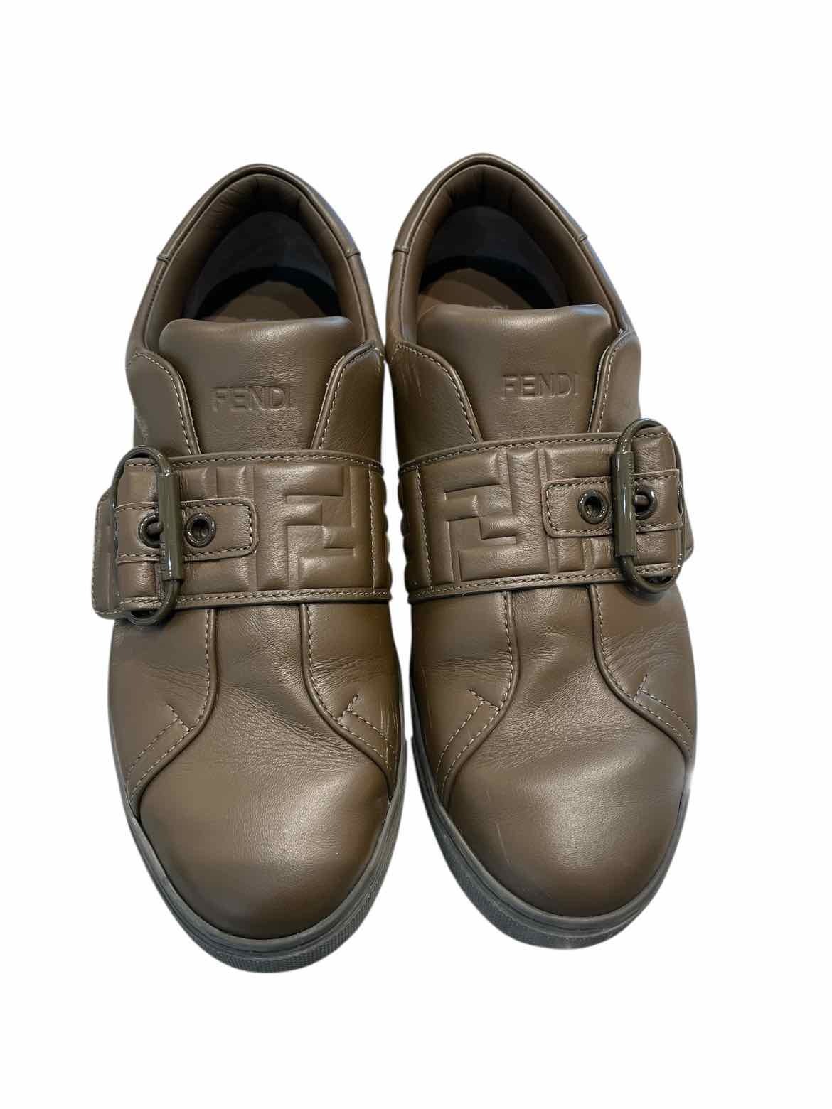 Fendi Olive Green Size 38 Shoes