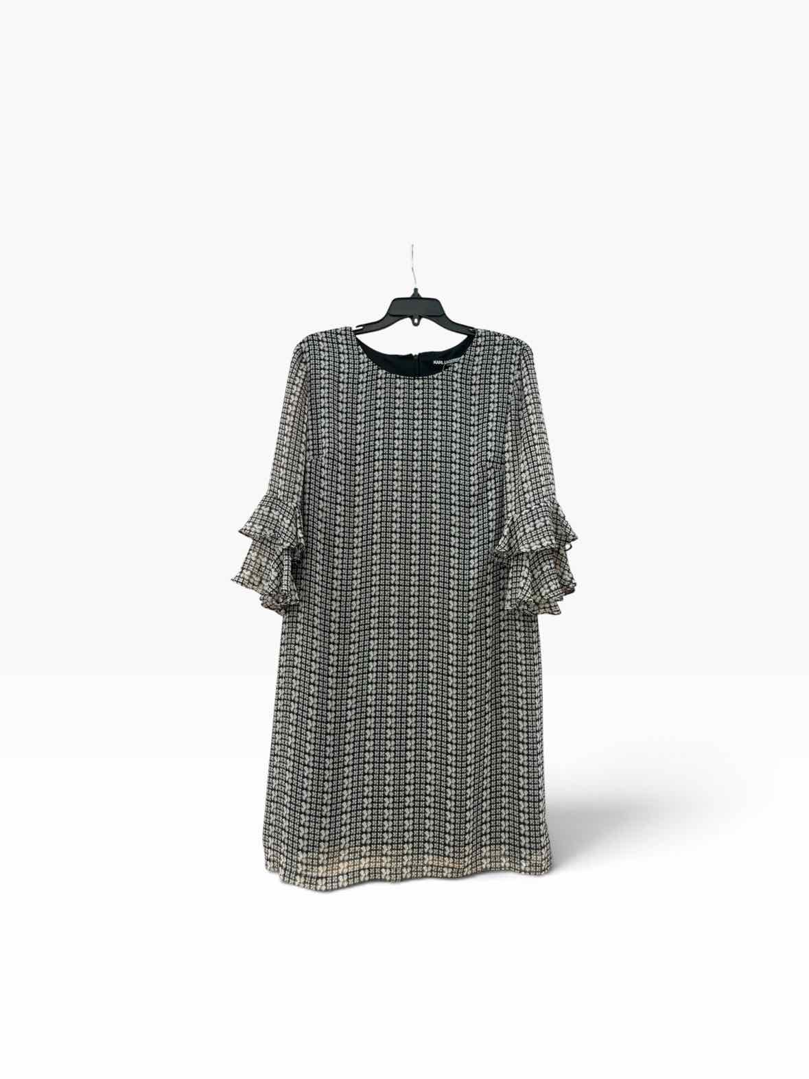Karl Lagerfeld Black and white Size 14 Dress