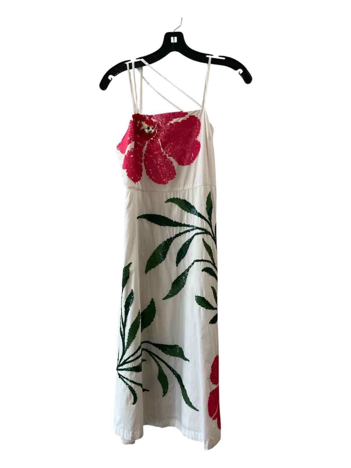 Viam White Multi Size XS Dress